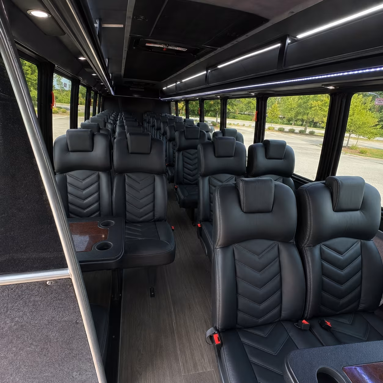 honolulu 25 passenger minibus interior
