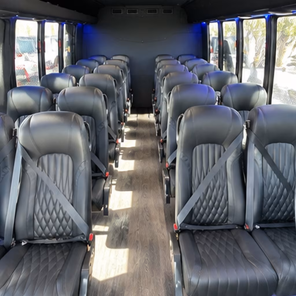 honolulu 28 passenger minibus inside