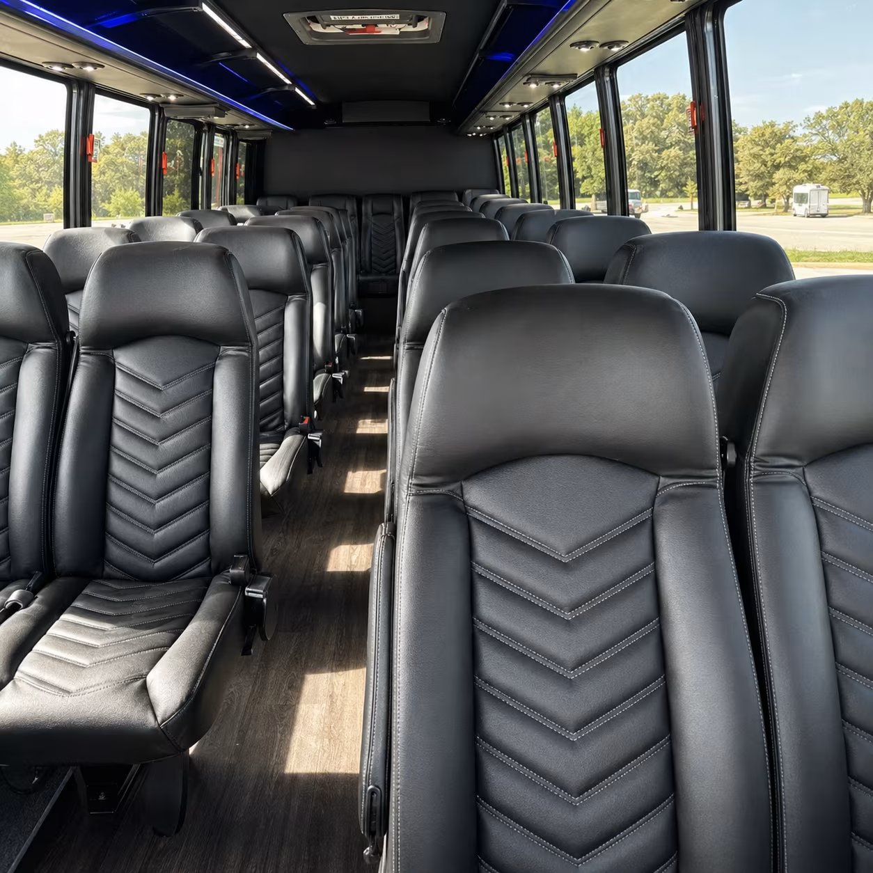 honolulu 35 passenger minibus interior