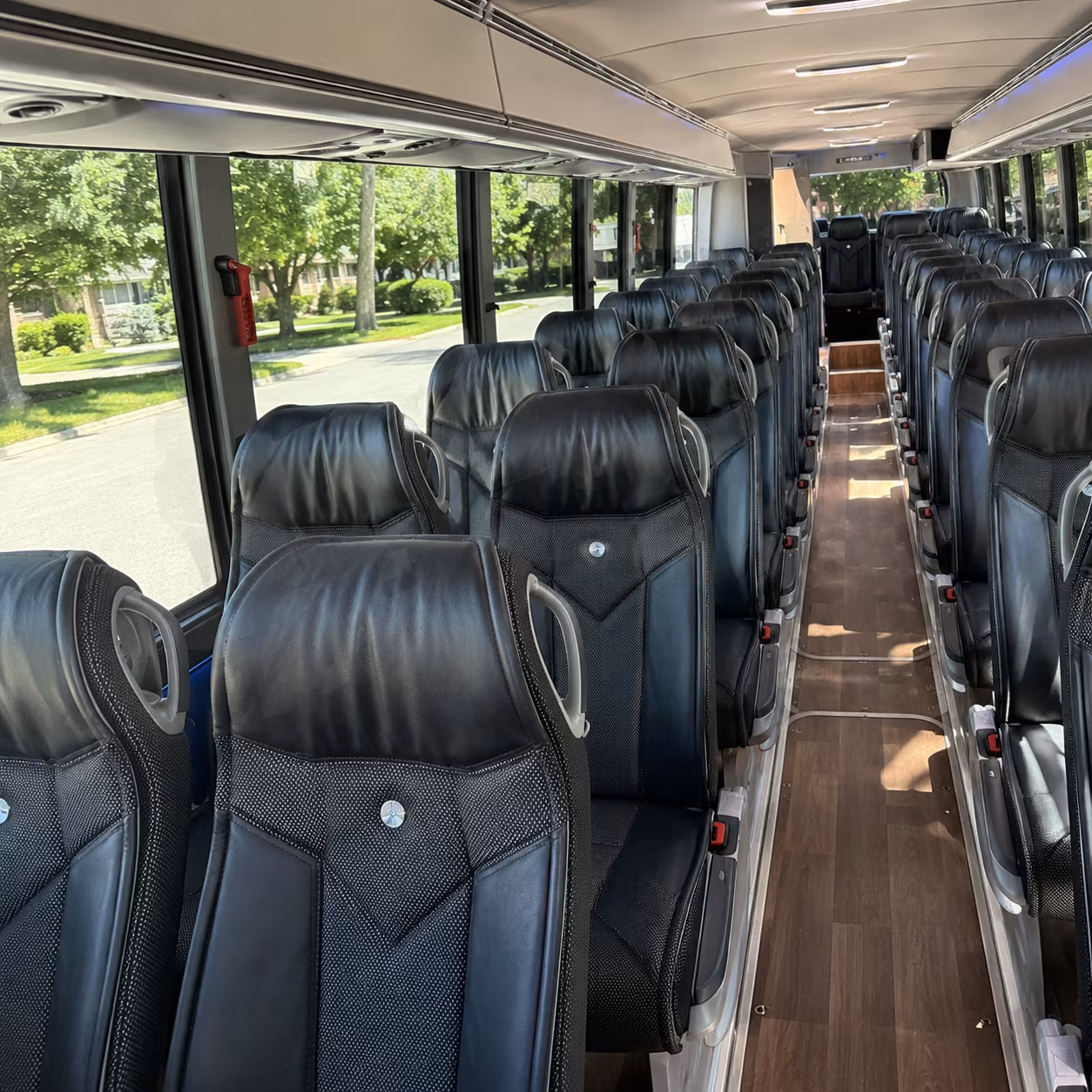 honolulu 40 passenger charter bus inside
