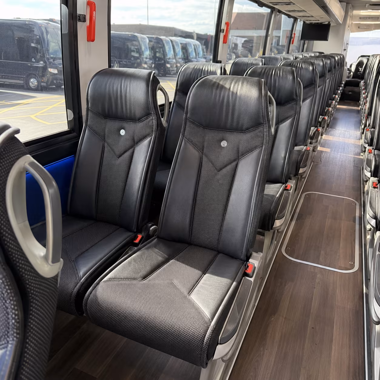 honolulu 40 passenger charter bus interior