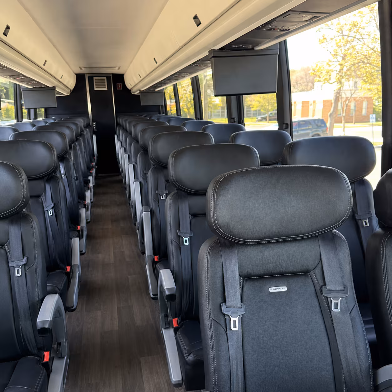 honolulu 45 passenger charter bus inside