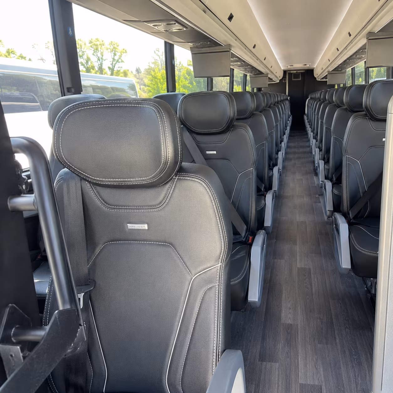 honolulu 47 passenger charter bus interior