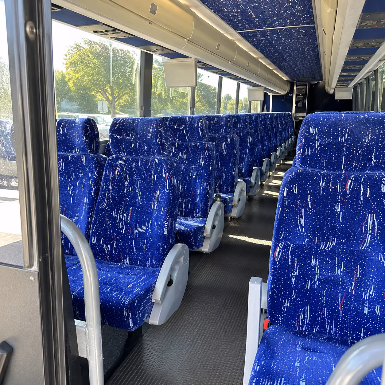 honolulu 50 passenger charter bus inside