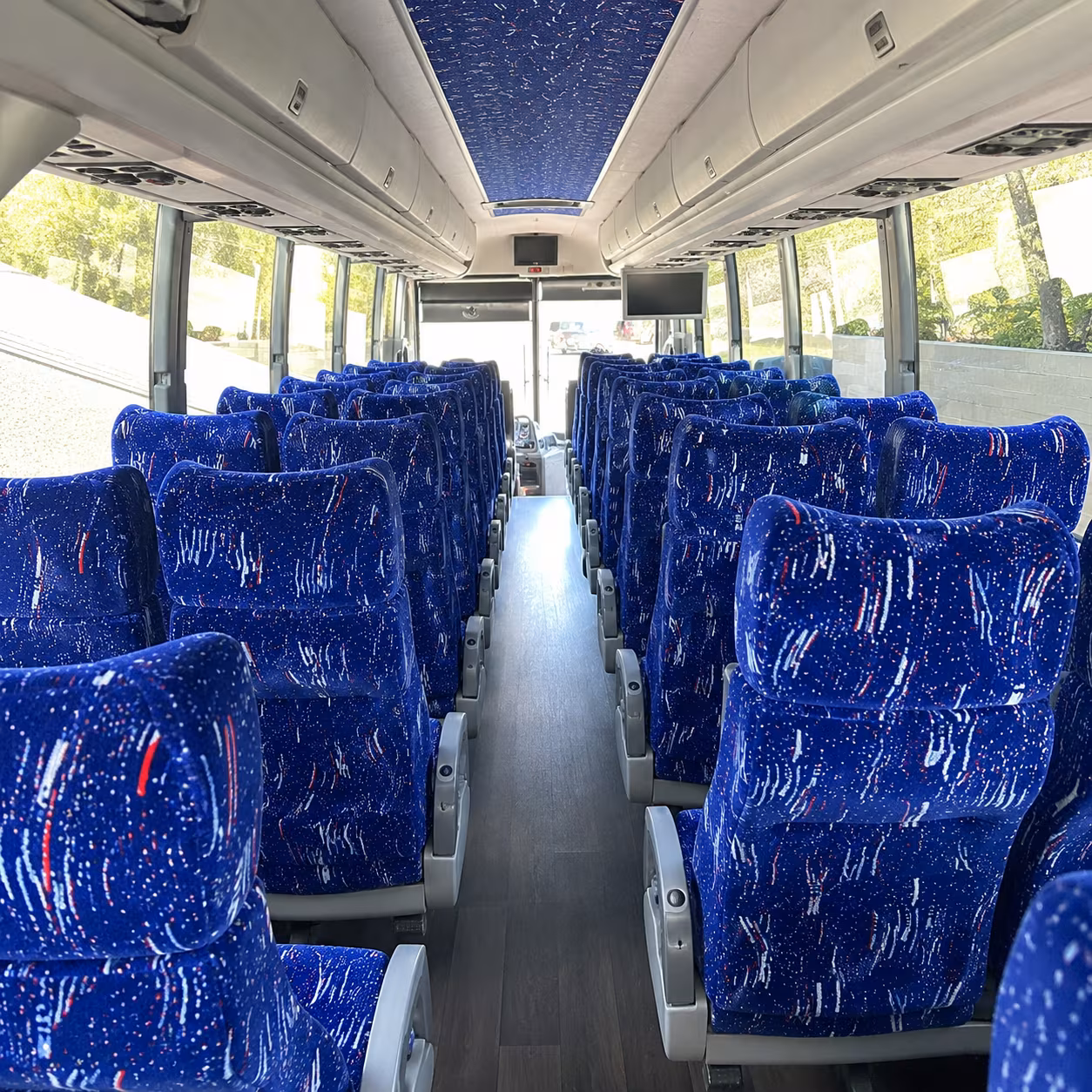honolulu 50 passenger charter bus interior