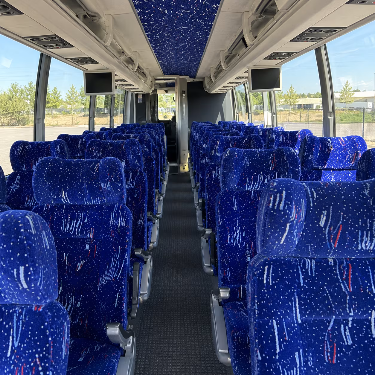 honolulu 54 passenger charter bus interior