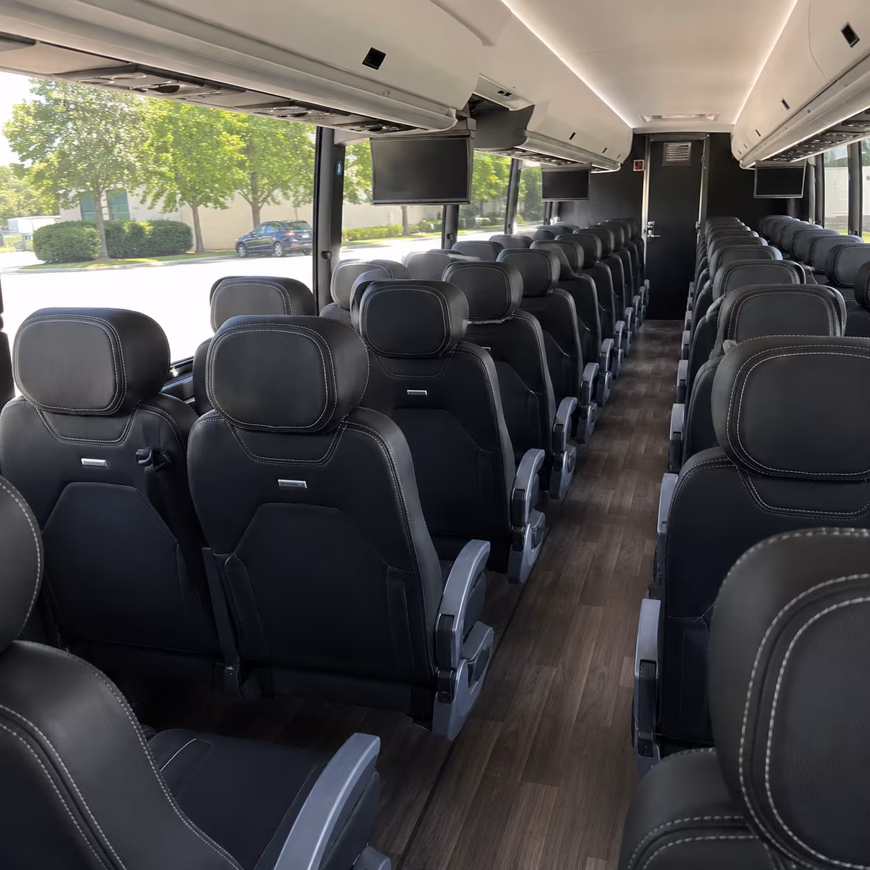 honolulu 56 passenger charter bus interior