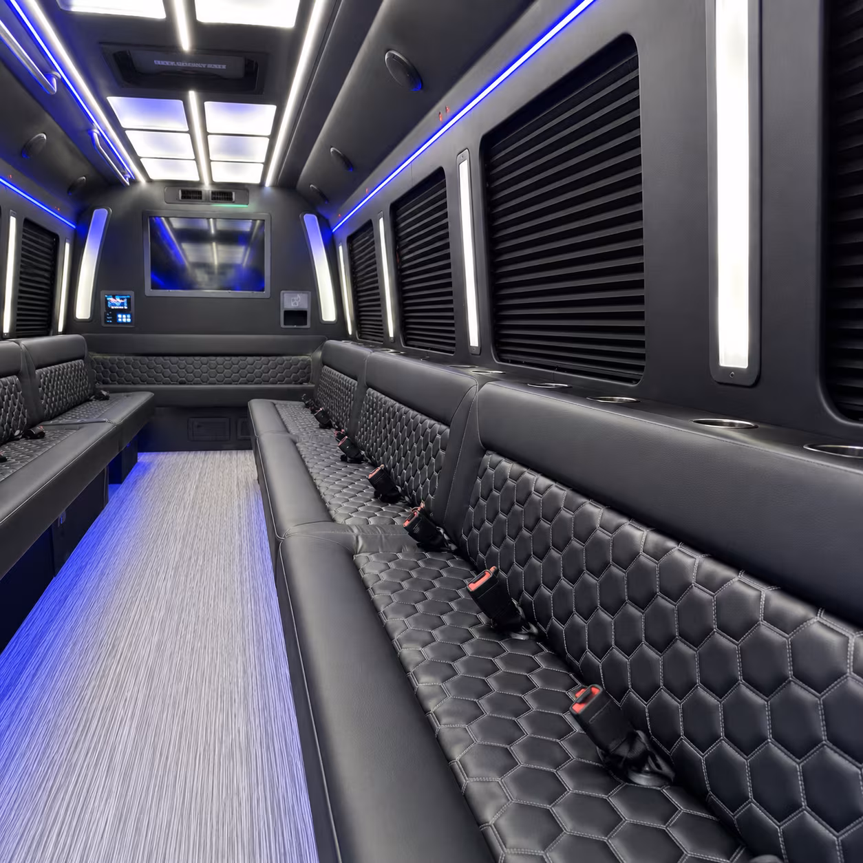 off site event buses for conference receptions and sponsor dinners